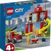 Caserne avec camion pompiers - Lego City