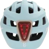 Casque Puky helmet S rétro bleu clair avec lumière arrière rouge triangulaire