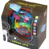 Casse-tête 3D Amaze UFO coloré dans boîte noire avec design graphique.