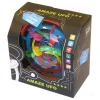 Casse-tête 3D Amaze UFO coloré dans boîte noire avec design graphique.