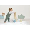 Chariot de marche cubes en bois pure - Janod