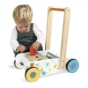 Chariot de marche cubes en bois pure - Janod