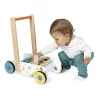 Chariot de marche cubes en bois pure - Janod