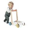 Chariot de marche cubes en bois pure - Janod