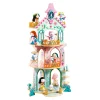Château en bois Arty Toys Ze Princess Tower, figurines princesses et animaux colorés.