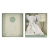 Coffret Kaloo avec doudou éléphant blanc et bola pendentif or rose étoile lune