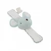 Bracelet sonore souris bleu clair en peluche douce, intérieur blanc, Kaloo