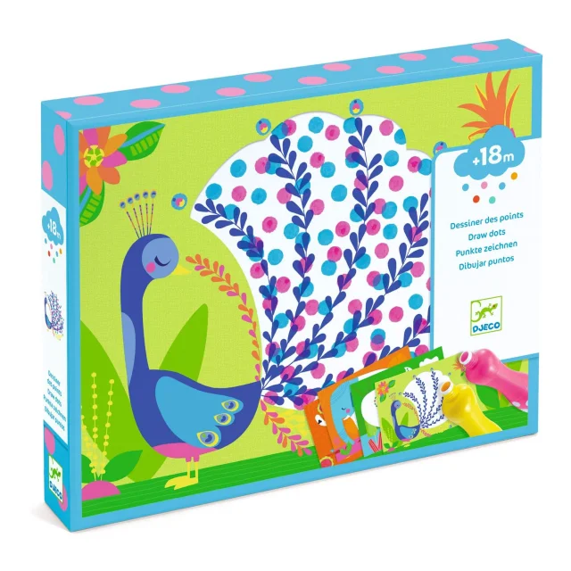 Coffret de coloriages Des points c'est tout ! - Djeco