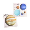 Illustrations de planètes du système solaire avec descriptions scientifiques, Coffret Découverte de l'espace Moulin Roty.