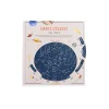 Carte céleste Moulin Roty avec constellations, planètes et repères horaires colorés.