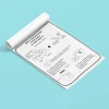 Feuille blanche à dessin avec instructions en noir et blanc pour jeu KIMOMÖ Spécial fête