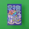 Coffret KIMOMÖ avec autocollants irisés formes colorées variées sur fond violet