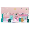 Coffret Suzanne Manucure enfant Inuwet, boîte rose hiver, bonhomme pain d'épices et bonhomme de neige.