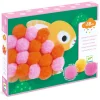 Collage de pompons Animaux et ronds pompons - Djeco