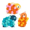 Collage de pompons Animaux et ronds pompons - Djeco