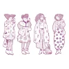 Coloriages Les demoiselles Rosemary et ses amies - Djeco