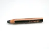 Crayon Woody Stabilo Noir avec bois naturel et logo beige sur fond noir