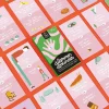 Boîte verte Dilemmes absurdes entourée de cartes roses avec dilemmes illustrés colorés