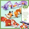 Enfilage fil chenille Animaux mignons - Djeco