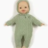 Ensemble tricot Lino thé vert pour poupées Babies - Minikane