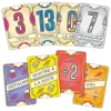 Cartes colorées Flip 7 Soif de vengeance, chiffres et actions variées Blackrock Games.