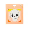 Guirlande Halloween Talking Tables citrouilles papier orange blanc avec visages noirs