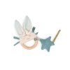 Hochet anneau bois Lapin bleu La petite école de danse - Moulin Roty