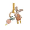 Hochet anneau bois Lapin Les trois petits lapins - Moulin Roty