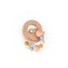 Hochet anneau de dentition bois et silicone Cygne - Moulin Roty