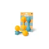 Hochets lion jaune et ours bleu en silicone souple - Little L.