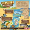 Éléments du jeu Île en Vue Moussaillons : jetons, longue-vue, bateau pirate bois, cartes île et trésor