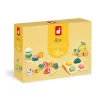 Boîte Janod Box 18 mois avec jouets en bois colorés animaux et formes à encastrer.