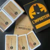 Boîte noire orange jeu L'imposteur Gigamic avec cartes missions top secret numérotées