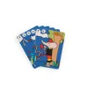 Cartes colorées Jeu de 7 familles Les Loufoques avec éléphant et chat dessinés