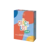 Boîte de jeu de cartes Crack List La Récré colorée bleu, orange, jaune et vert.