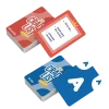 Jeu de cartes Crack List La récré par Blackrock Games, cartes rouges et bleues.
