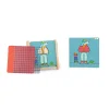 Jeu de logique Mix et Match Les Loufoques, cubes en bois avec chien coloré et accessoires variés.