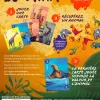 Couverture jeu Botswana avec cartes colorées et figurines bois animaux africains