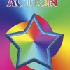 Couverture colorée du jeu Skyjo Action, étoile multicolore sur fond dégradé arc-en-ciel