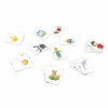 Cartes illustrées colorées du jeu Vice et Versa avec animaux et personnages variés.