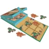 Jeu magnétique Morpion Dinosaures - Auzou