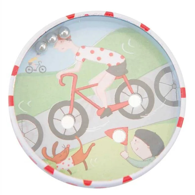 Jeu patience billes cycliste - Moulin Roty