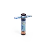 Kaléidoscope phosphorescent Moulin Roty motif chouette bleue et tube transparent étoiles colorées.