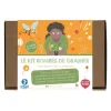 Boîte carton kit bombes de graines avec dessin enfant et abeille, Les Petits Radis.