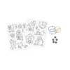 Kit Créatif 10 Décos en Plastique Fou Chats et Chiens à Créer - Janod