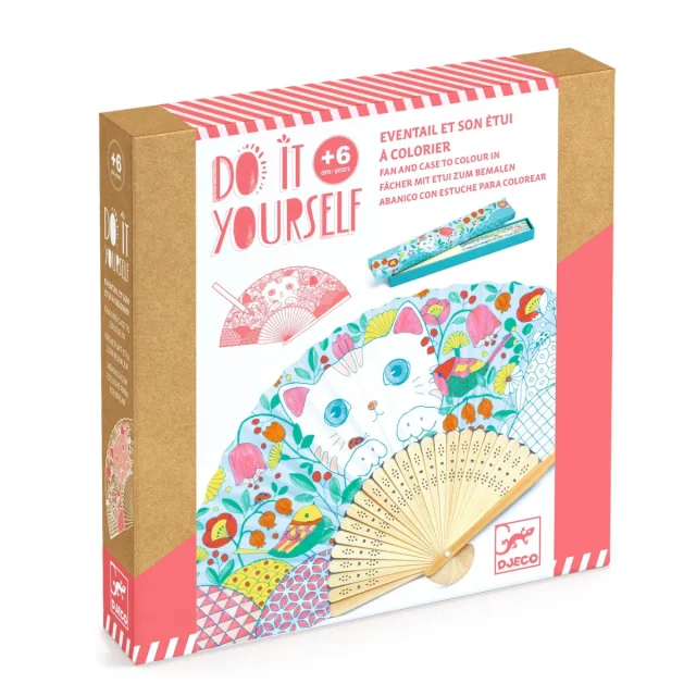 Kit créatif Do it yourself Eventail à colorier Koneko - Djeco