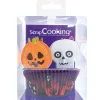 Kit de décoration Halloween 24 caissettes et 24 cake toppers - Scrapcooking