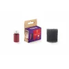 Kit faux sang Namaki avec petite bouteille rouge, boîte violette et éponge noire.