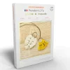 Kit macramé French Kits avec pendentifs plumes beige et jaune en coton.
