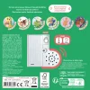 Fond vert avec illustrations colorées de petites bêtes et module sonore blanc du livre Mes comptines de petites bêtes Auzou